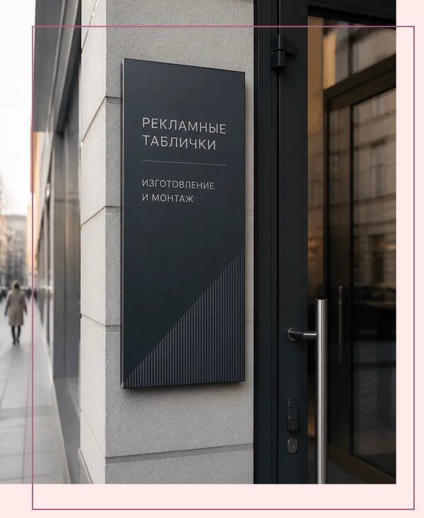Рекламные таблички в Брянске по цене от 4838 р. | Аванза-Бнк