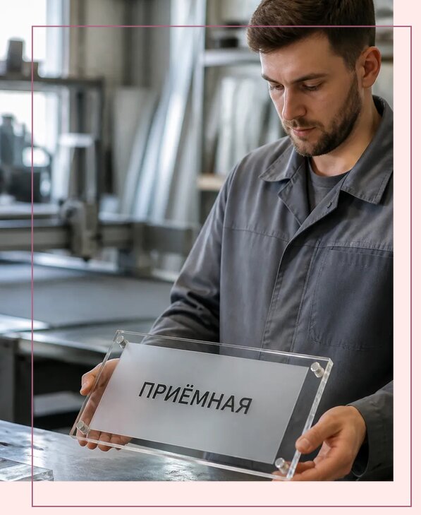 Таблички из оргстекла на заказ в Брянске от 4193 р. | Аванза-Бнк